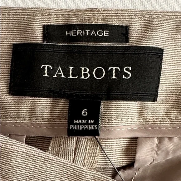 Beige Pinstripe Dress Pants - Picture 11 of 16